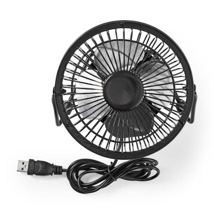 Lauaventilaator 3W/USB 10 cm must