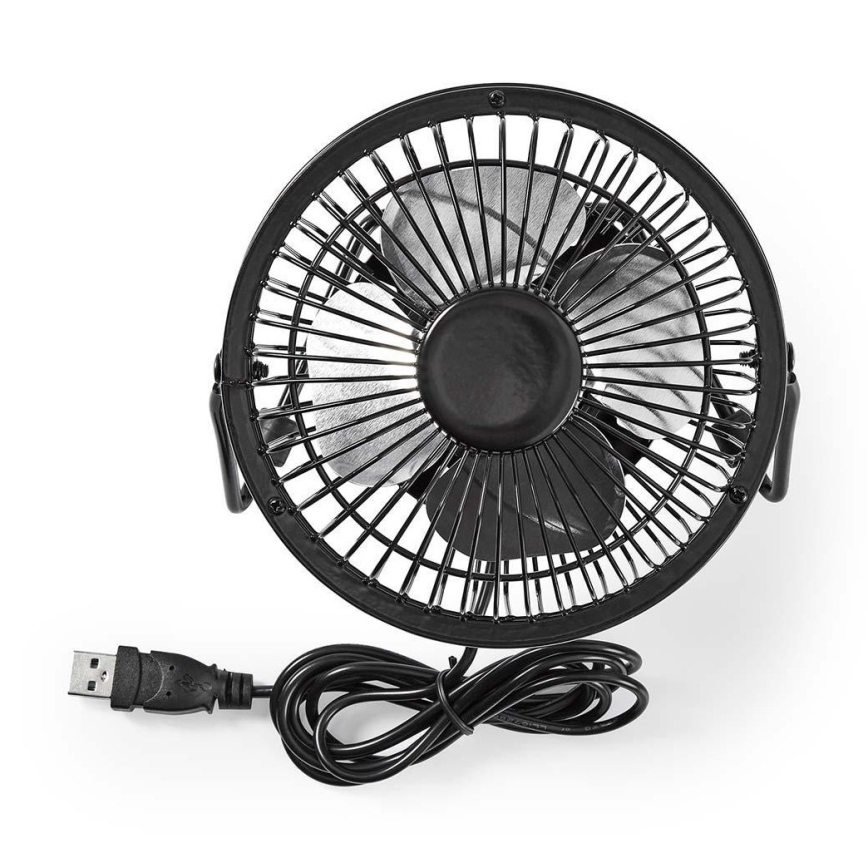 Lauaventilaator 3W/USB 10 cm must