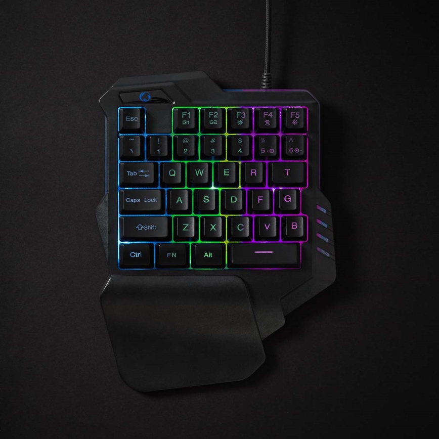 LED RGB Mänguri ühe-käe klaviatuur 5V