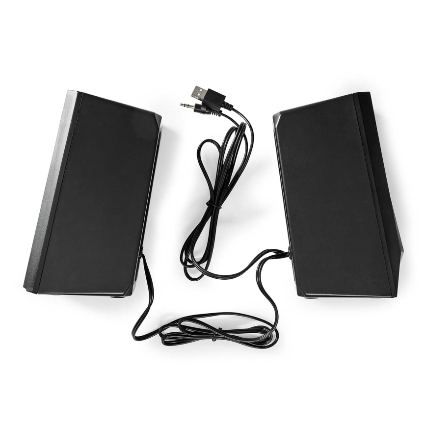 Komplekt 2x LED RGB Mänguri kõlar 18W/5V