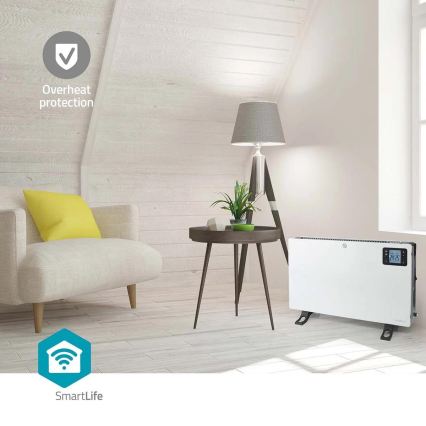 Elektriline soojendi/konvektor 750/1250/2000W/230V Wi-Fi Tuya + kaugjuhtimispult
