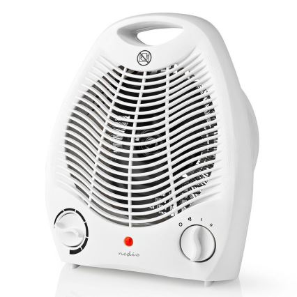 Nedis HTFA13CWT - Lauaventilaator küttekehaga 2000W/230V
