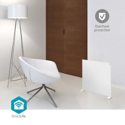 Infrapuna küttepaneel 350W/230V 59,8x62 cm IP44 Wi-Fi Tuya + kaugjuhtimispult