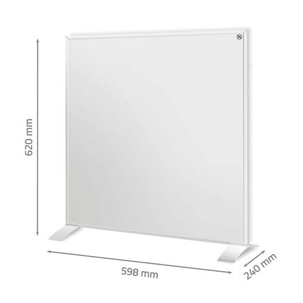 Infrapuna küttepaneel 350W/230V 59,8x62 cm IP44 Wi-Fi Tuya + kaugjuhtimispult