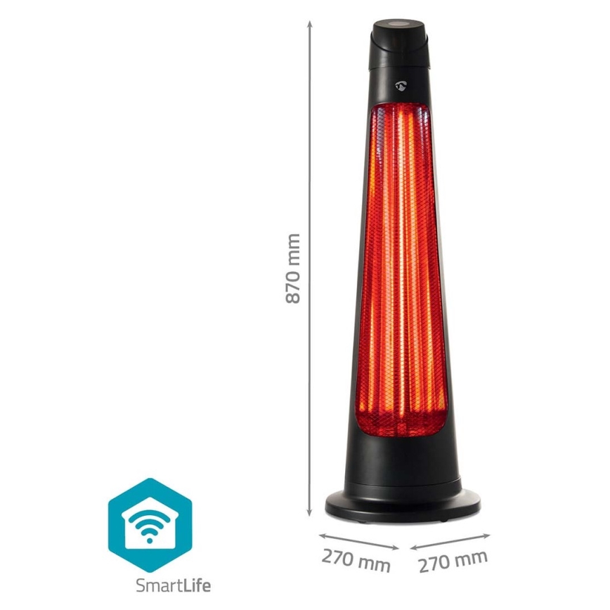 Väli küttekeha SmartLife 600/1200W/230V Wi-Fi Tuya IP24