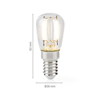 LED külmkapi pirn T26 E14/2W/230V 2700K