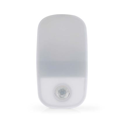 LED Navigatsioontuli pistikupessa koos liikumis- ja hämardusanduriga LED/0,55W/230V valge