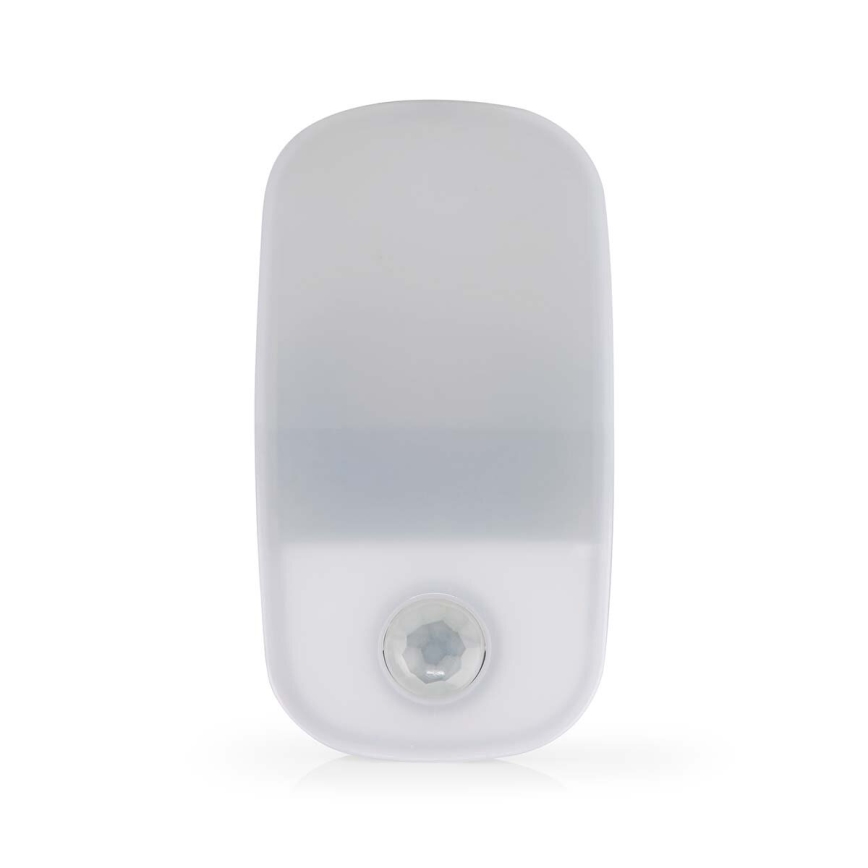 LED Navigatsioontuli pistikupessa koos liikumis- ja hämardusanduriga LED/0,55W/230V valge