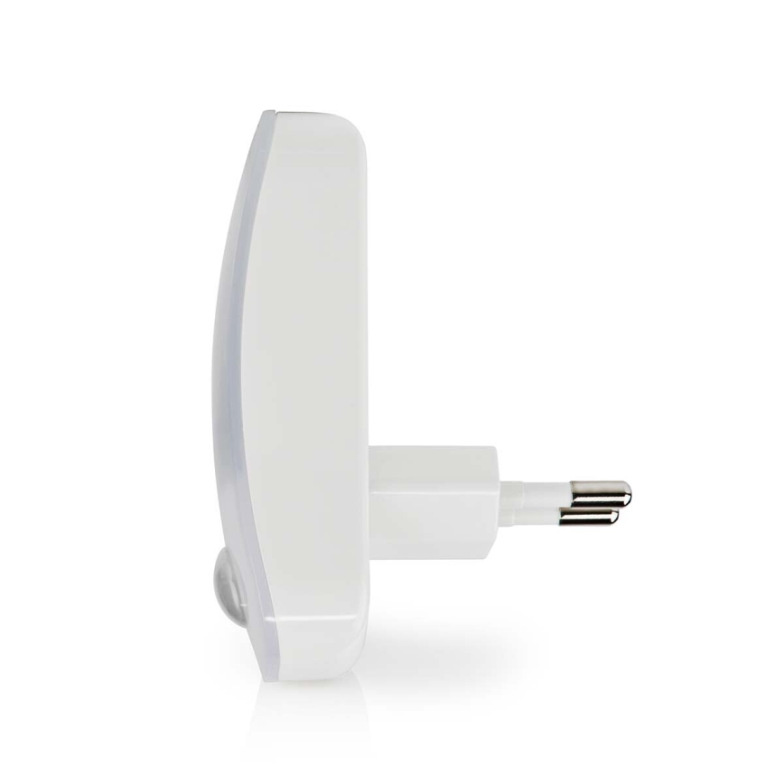 LED Navigatsioontuli pistikupessa koos liikumis- ja hämardusanduriga LED/0,55W/230V valge