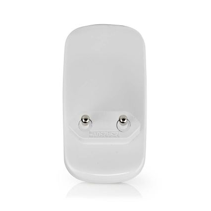 LED Navigatsioontuli pistikupessa koos liikumis- ja hämardusanduriga LED/0,55W/230V valge