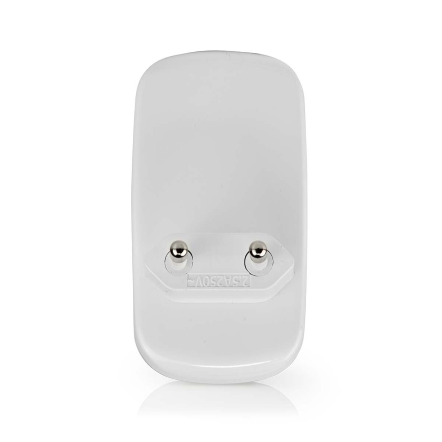 LED Navigatsioontuli pistikupessa koos liikumis- ja hämardusanduriga LED/0,55W/230V valge