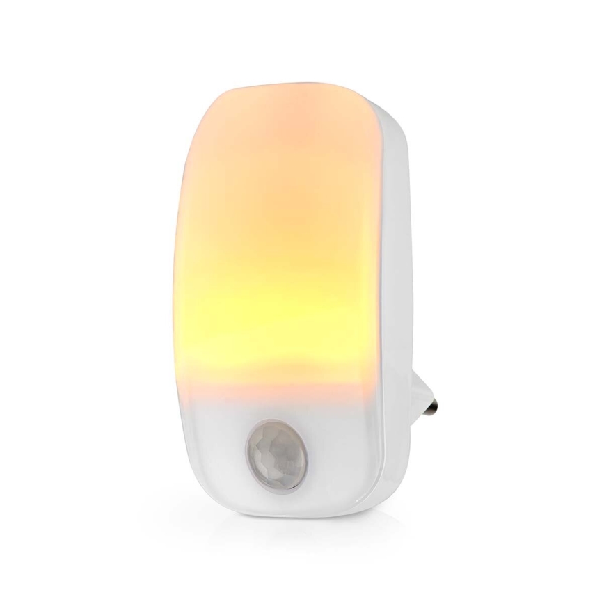 LED Navigatsioontuli pistikupessa koos liikumis- ja hämardusanduriga LED/0,55W/230V valge