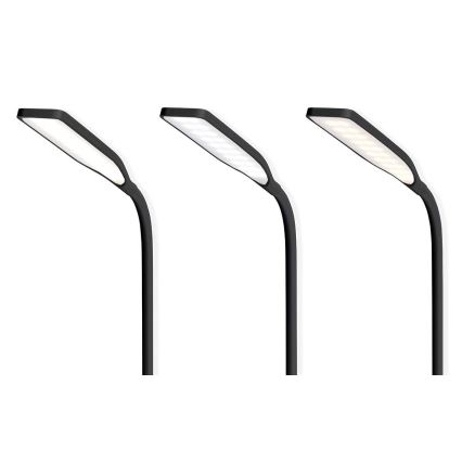 LED Hämardatav puutetundlik paindlik laualamp koos 15W juhtmevaba laadimine Qi LED/5,5W/230V 2700-6500K must