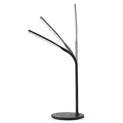 LED Hämardatav puutetundlik paindlik laualamp koos 15W juhtmevaba laadimine Qi LED/5,5W/230V 2700-6500K must