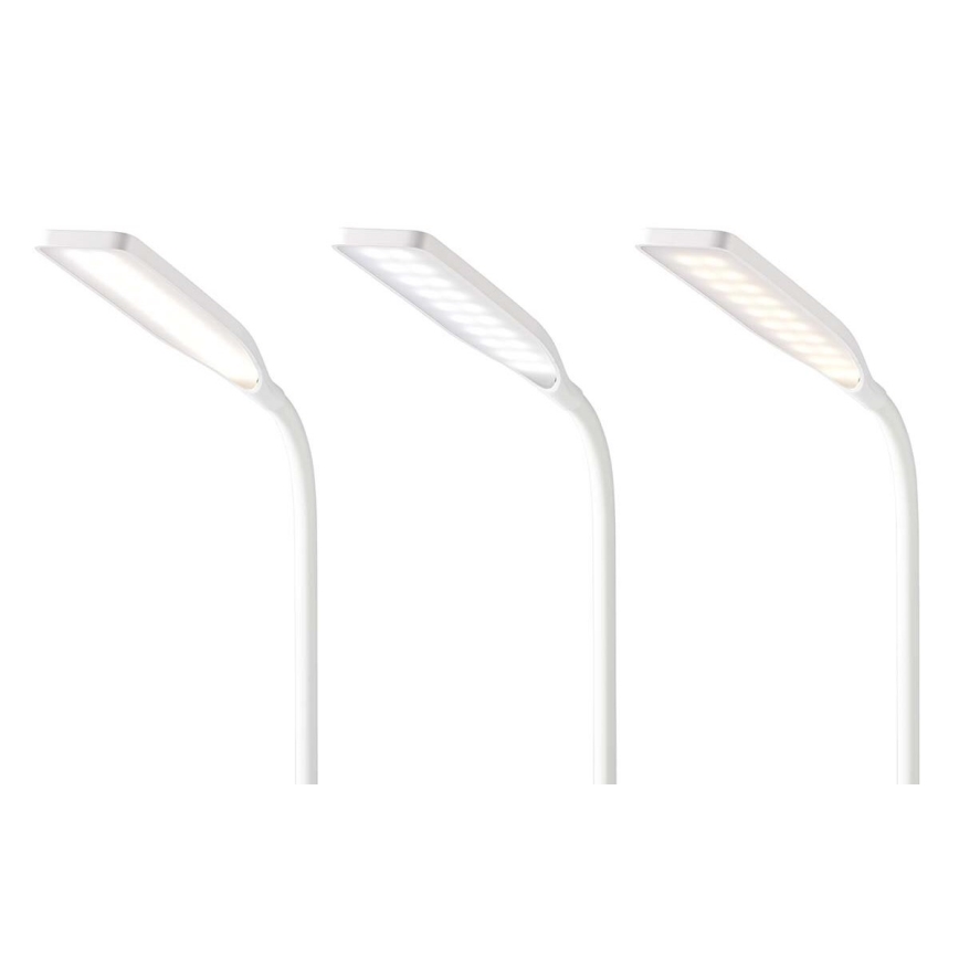 LED Hämardatav puutetundlik paindlik laualamp koos 15W juhtmevaba laadimine Qi LED/5,5W/230V 2700-6500K valge