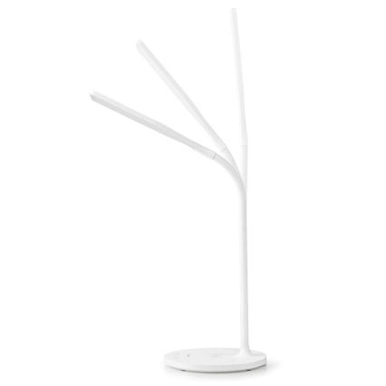 LED Hämardatav puutetundlik paindlik laualamp koos 15W juhtmevaba laadimine Qi LED/5,5W/230V 2700-6500K valge