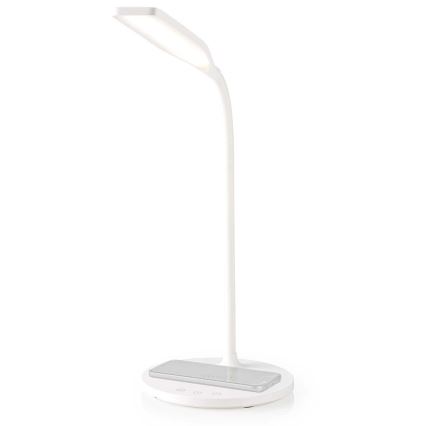 LED Hämardatav puutetundlik paindlik laualamp koos 15W juhtmevaba laadimine Qi LED/5,5W/230V 2700-6500K valge