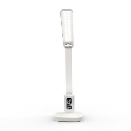 Hämardatav laetav puutetundlik LED-laualamp ekraaniga LED/7,5W/1200 mAh 3000/4000/5700K CRI 90 valge