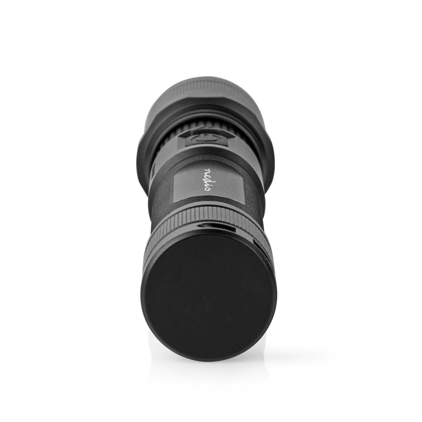 LED hämardatav laetav alumiiniumist taskulamp LED/10W/5V 2200 mAh IPX4 must