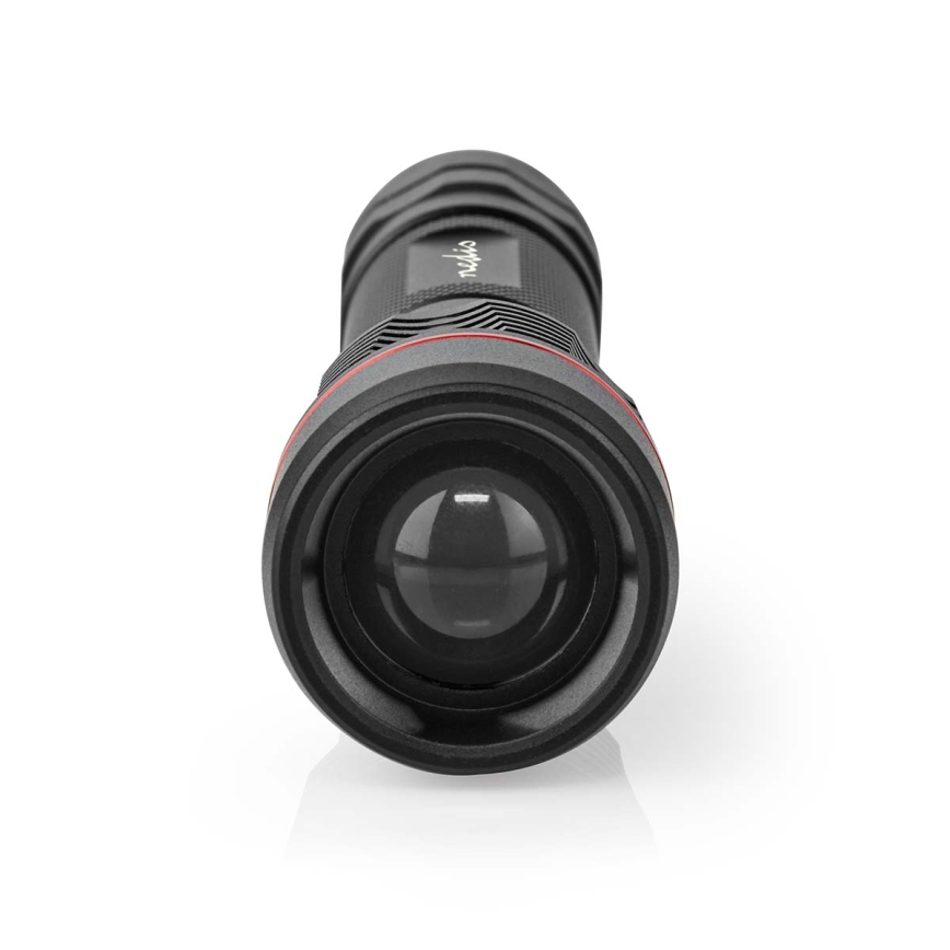 LED hämardatav laetav alumiiniumist taskulamp LED/10W/5V 2200 mAh IPX7 must