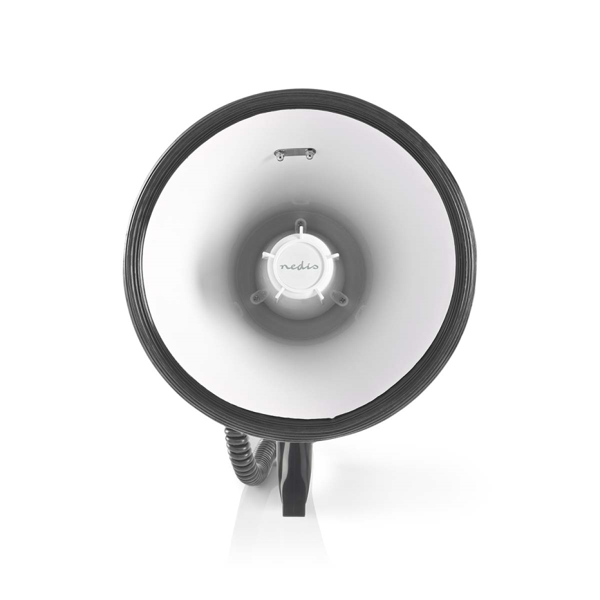 Megafon välise mikrofoniga USB 25W/8xC valge/must