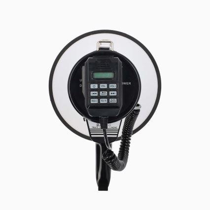 Megafon välise mikrofoniga USB 25W/8xC valge/must