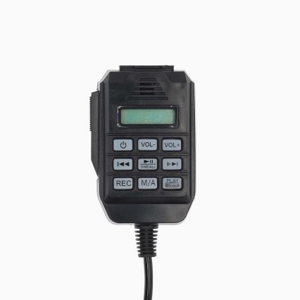 Megafon välise mikrofoniga USB 25W/8xC valge/must