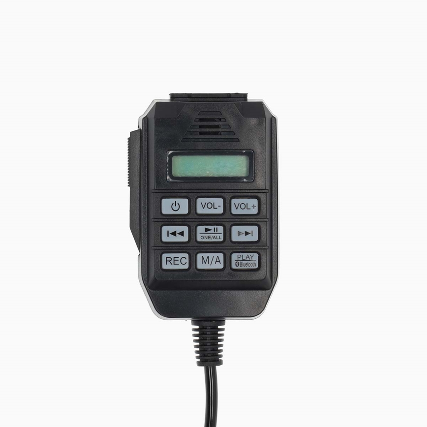 Megafon välise mikrofoniga USB 25W/8xC valge/must