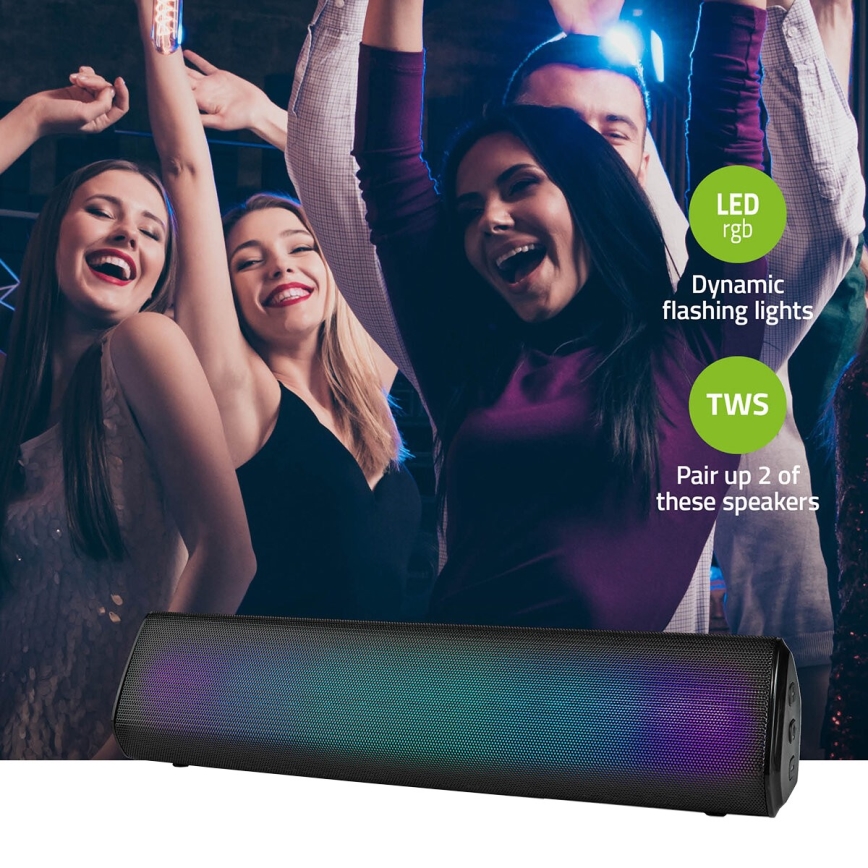 LED RGB Laetav kõlar 18W/1200 mAh