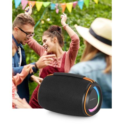 LED-laetav kõlar 40W/1200 mAh IPX4 must
