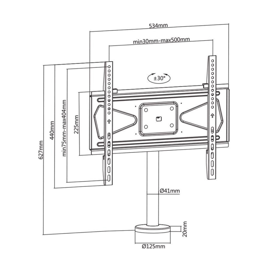 TV hoidik/kinnitus 32-55”