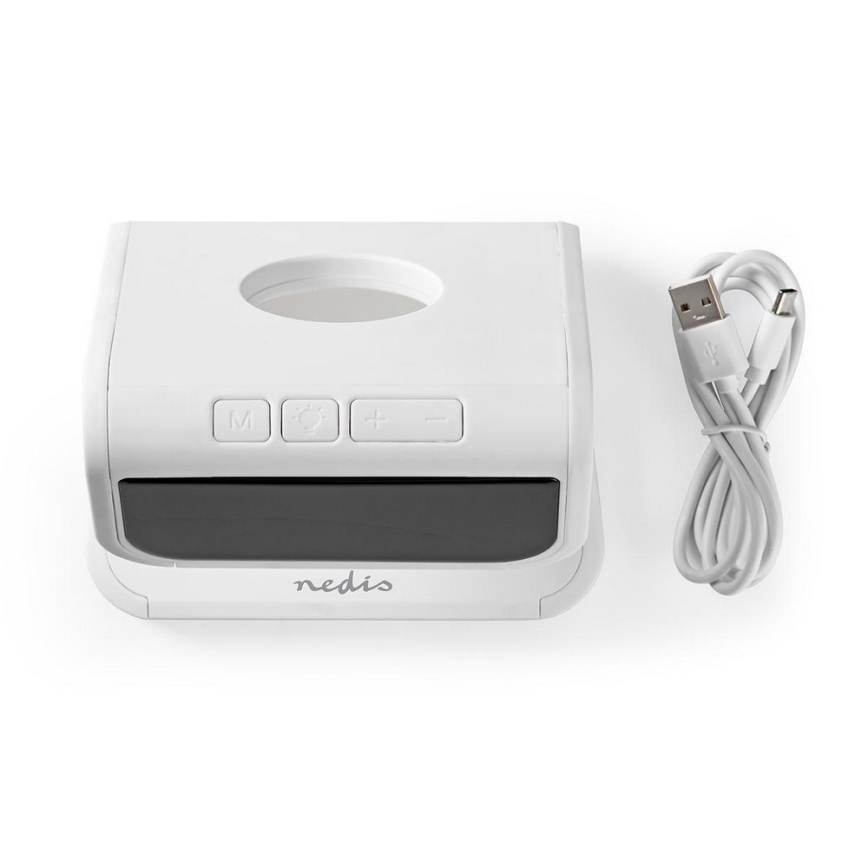 Äratuskell juhtmevaba laadijaga LED/10W/230V valge