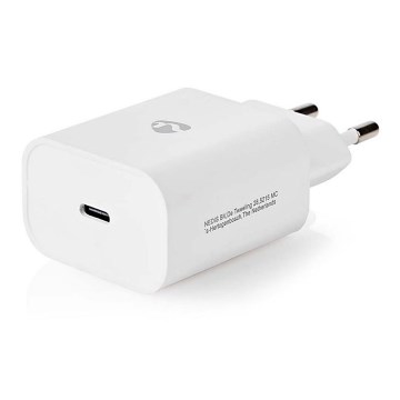 Nedis WCPD30W102WT - Laadimisadapter USB-C Power Delivery 30W/230V valge