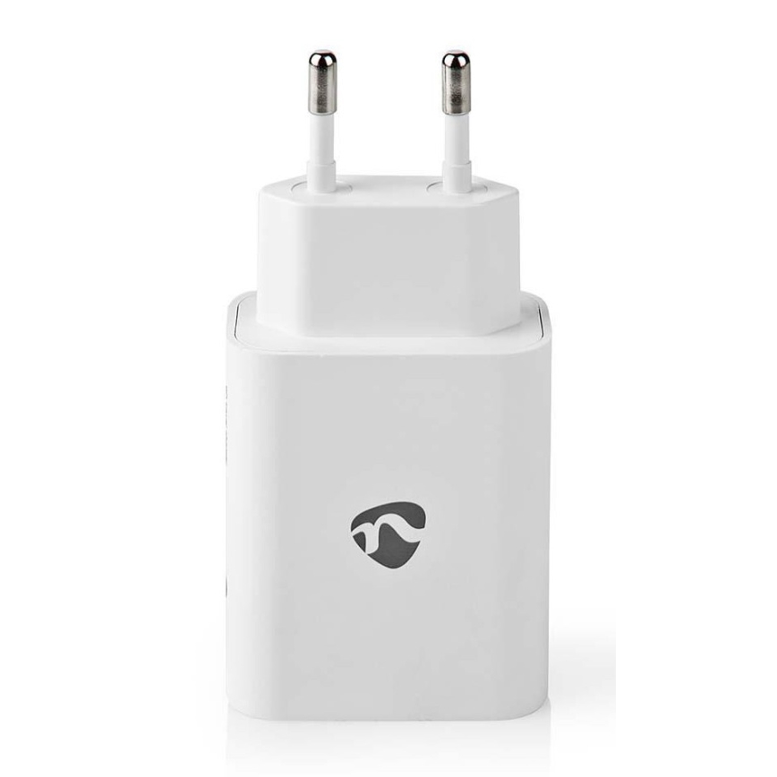Nedis WCPD30W102WT - Laadimisadapter USB-C Power Delivery 30W/230V valge