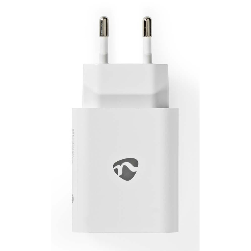 Nedis WCPD30W102WT - Laadimisadapter USB-C Power Delivery 30W/230V valge