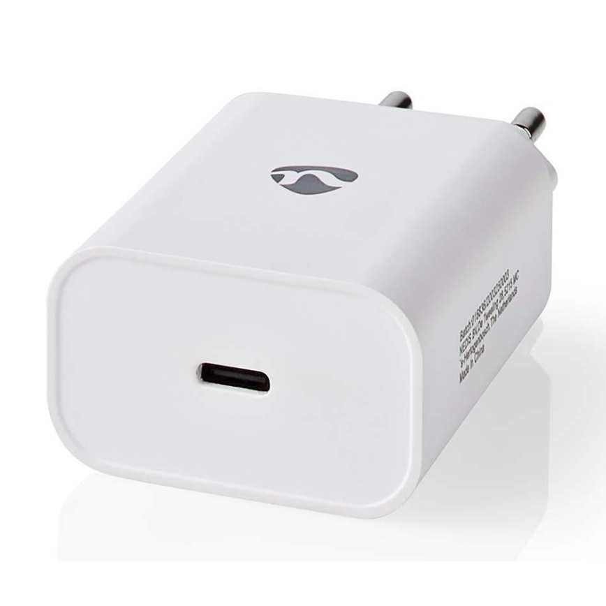 Nedis WCPD30W102WT - Laadimisadapter USB-C Power Delivery 30W/230V valge
