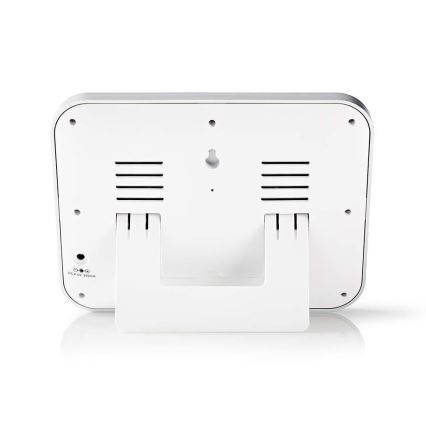 Ilmajaam värvilise LED ekraaniga 230V/3xAAA + 2xAA valge