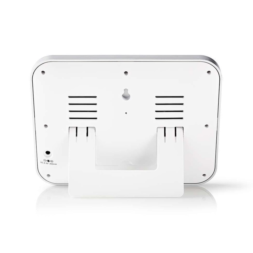 Ilmajaam värvilise LED ekraaniga 230V/3xAAA + 2xAA valge
