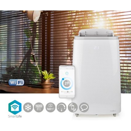 Nutikas mobiilne konditsioneer 3-ühes, sh täielik tarvikutekomplekt 1800W/230V 16000 BTU Wi-Fi + kaugjuhtimispult