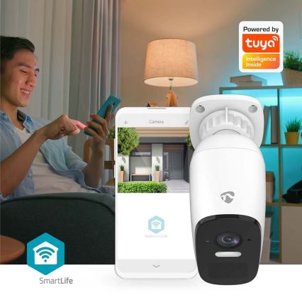 Nutikas väli laetav kaamera anduriga SmartLife 4MP Quad HD 1440p 5V/5200mAh Wi-Fi Tuya IP66