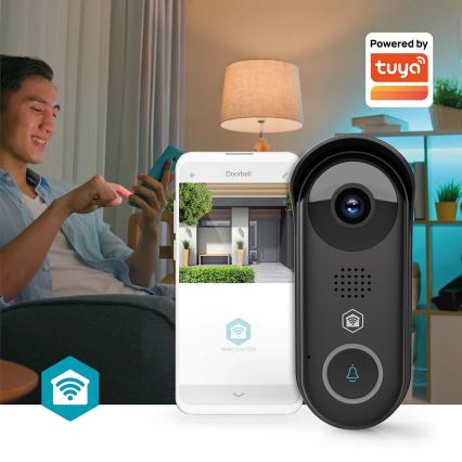 Tark video-uksekell liikumisanduriga SmartLife 5V Full HD 1080p IP54 Wi‑Fi Tuya