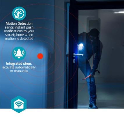 Smartlife nutikaamera 5V 3MP Full HD 1296p Wi-Fi Tuya