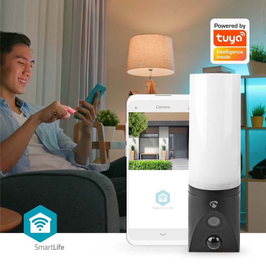 Nutikas välikaamera SmartLife Full HD 1080p koos LED valgustusega Wi-Fi Tuya IP65