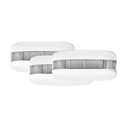 KOMPLEKT 3x Suitsuandur SmartLife 3V/1xCR123A Wi-Fi Tuya