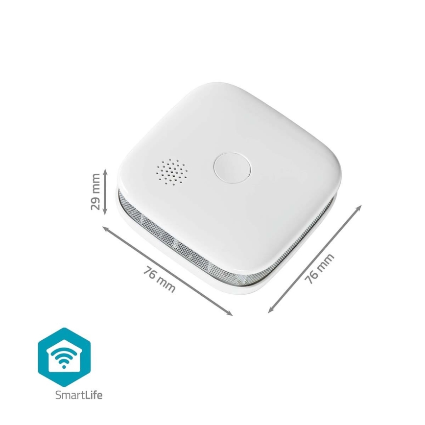 KOMPLEKT 3x Suitsuandur SmartLife 3V/1xCR123A Wi-Fi Tuya