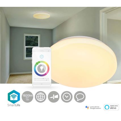 LED RGBW Hämardatav laevalgusti SmartLife LED/18W/230V 3000-6500K Wi-Fi