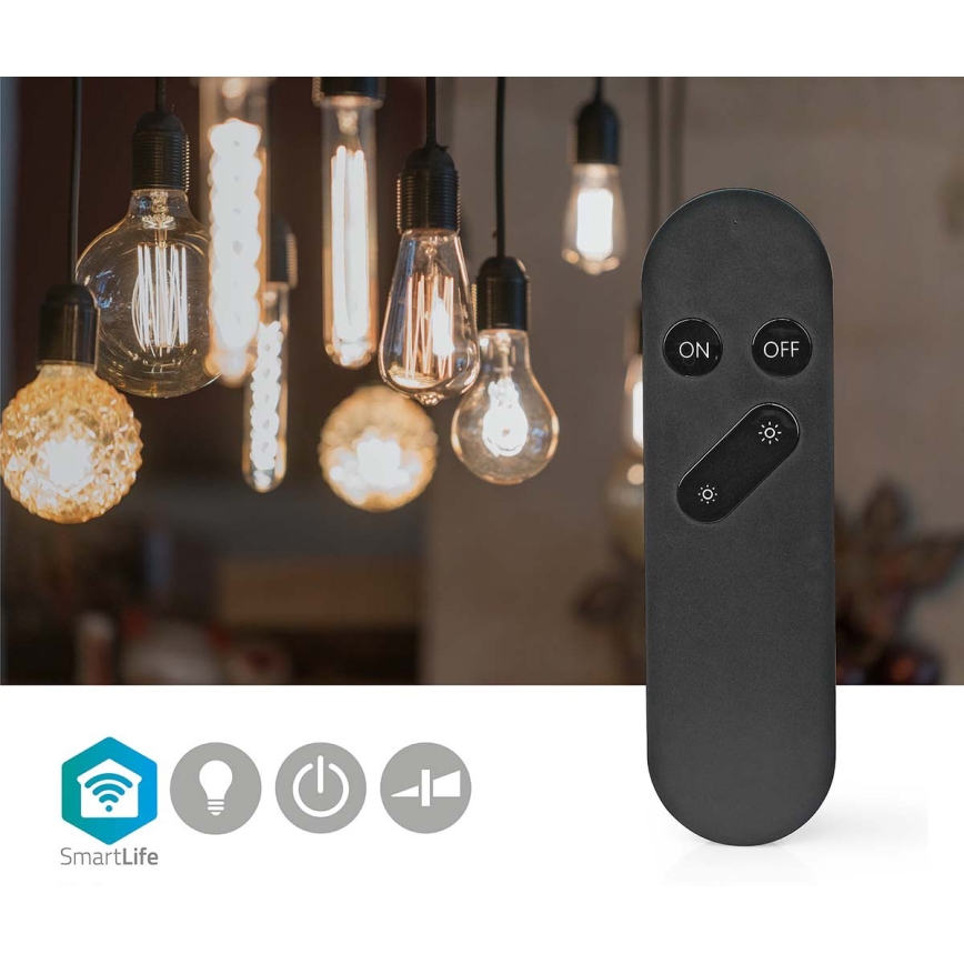 SmartLife Wi‑Fi kaugjuhtimispult, 2×AAA, must