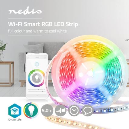 LED RGB Wi-Fi Nutiriba LED/15W/230V 2700 - 6500K 5 m