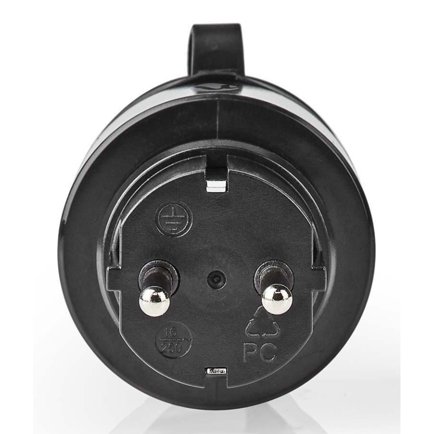 Nutipistik 3680W/230V/Schuko Tüüp F/16A Wi-Fi IP44 must