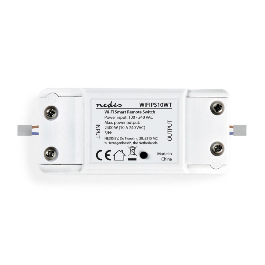 Nedis WIFIPS10WT - Lüliti vooluringi 2500W/230V/17dBm Wifi